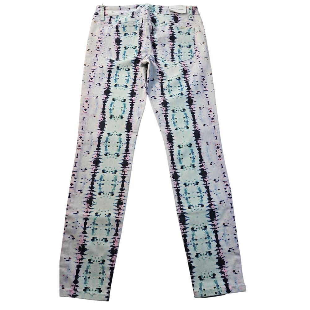 NWT Joes Jeans Blue Tie Dye Snake Print Mid Rise Stretch Skinny Ankle bright 28
